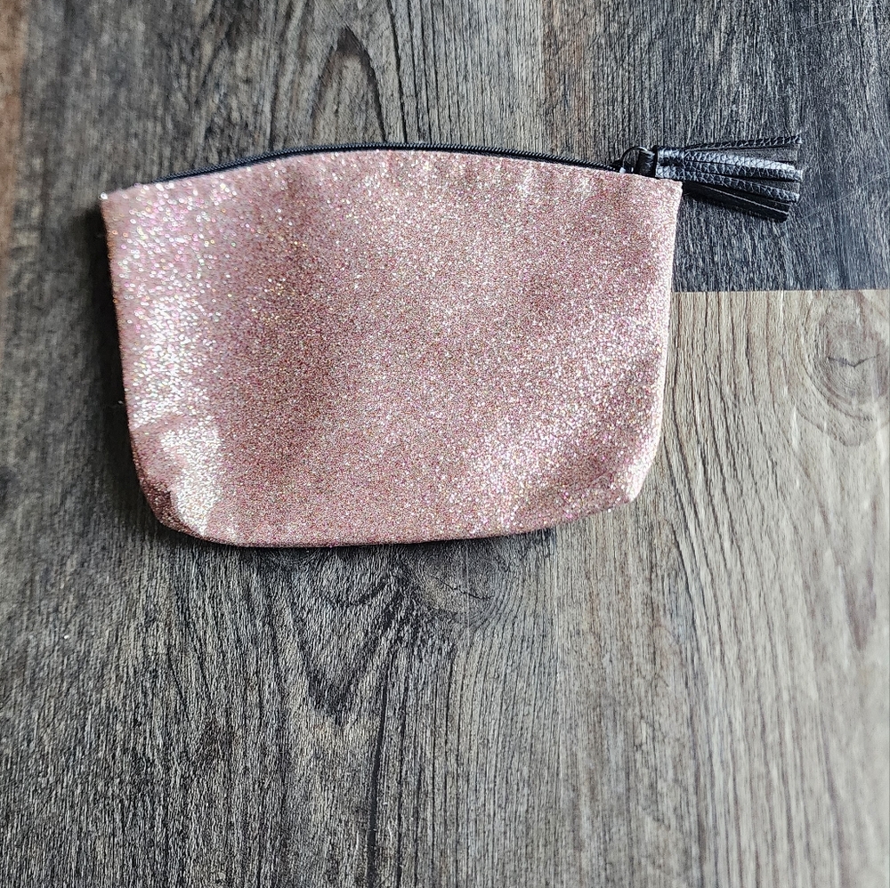 Ipsy Sparkly Pink Makeup Bag